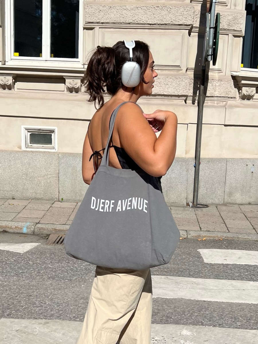 Women Djerf Avenue Bags | Tote Bag Washed Out Black