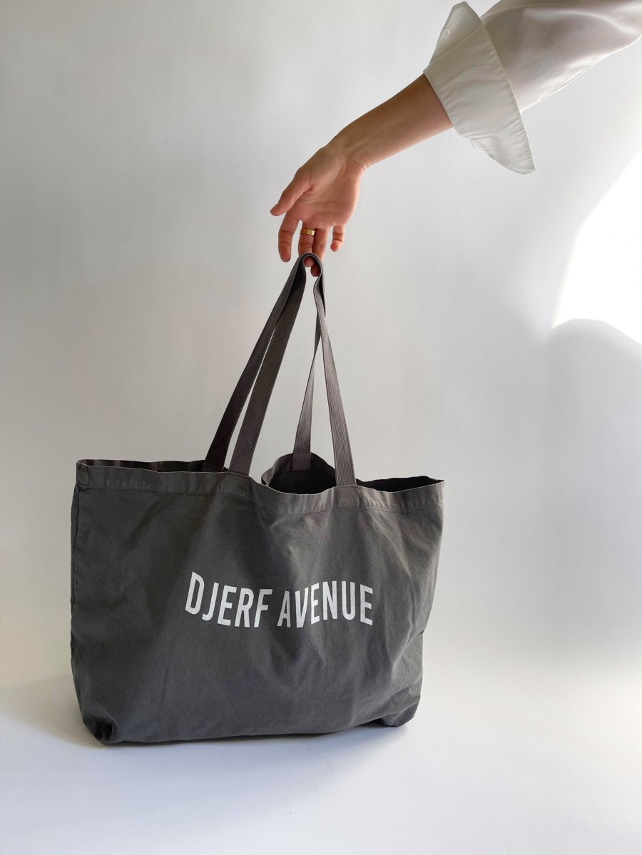 Women Djerf Avenue Bags | Tote Bag Washed Out Black