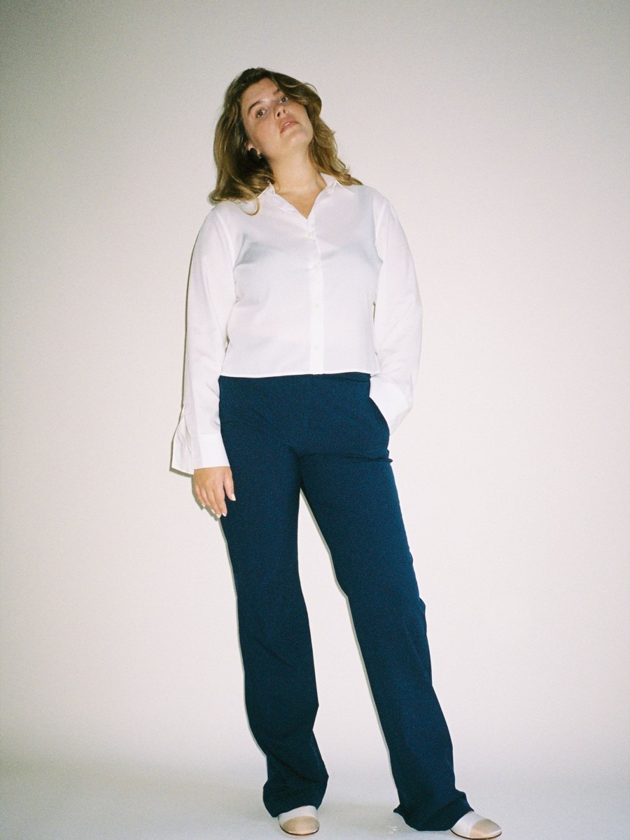 Women Djerf Avenue Pants | Day-To-Day Pants Tall Deep Blue