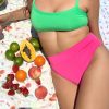 Women Djerf Avenue Bikini Bottoms | High Waist Bottom Guava