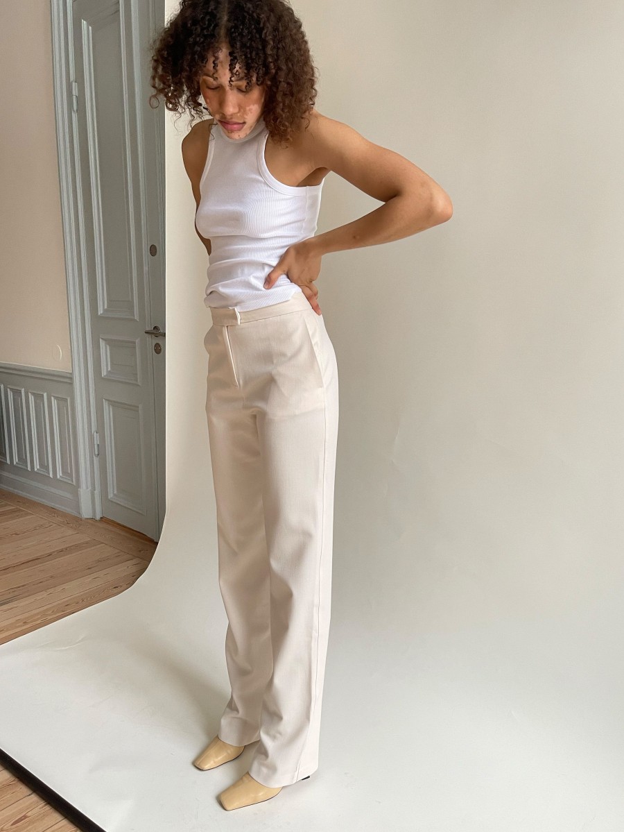 Women Djerf Avenue Pants | First Choice Pants Tall Cream