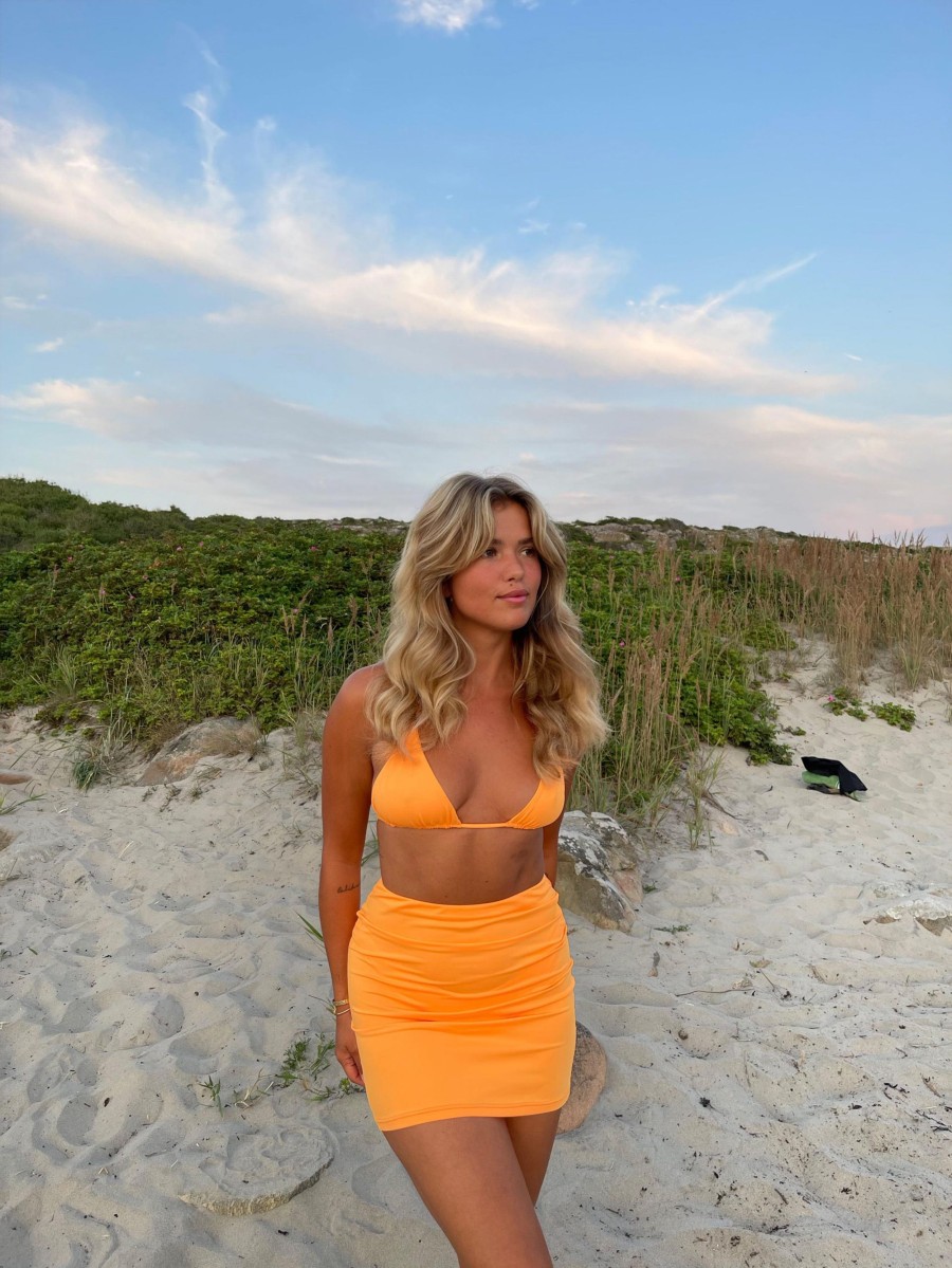 Women Djerf Avenue Swim Accessories | Swim Skirt Tangerine