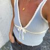 Women Djerf Avenue Knitwear | Amorini Tank Top Baby Blue