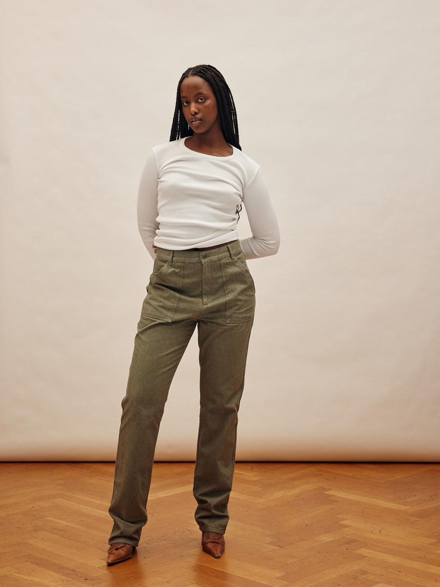 Women Djerf Avenue Pants | Go To Pants Tall Green