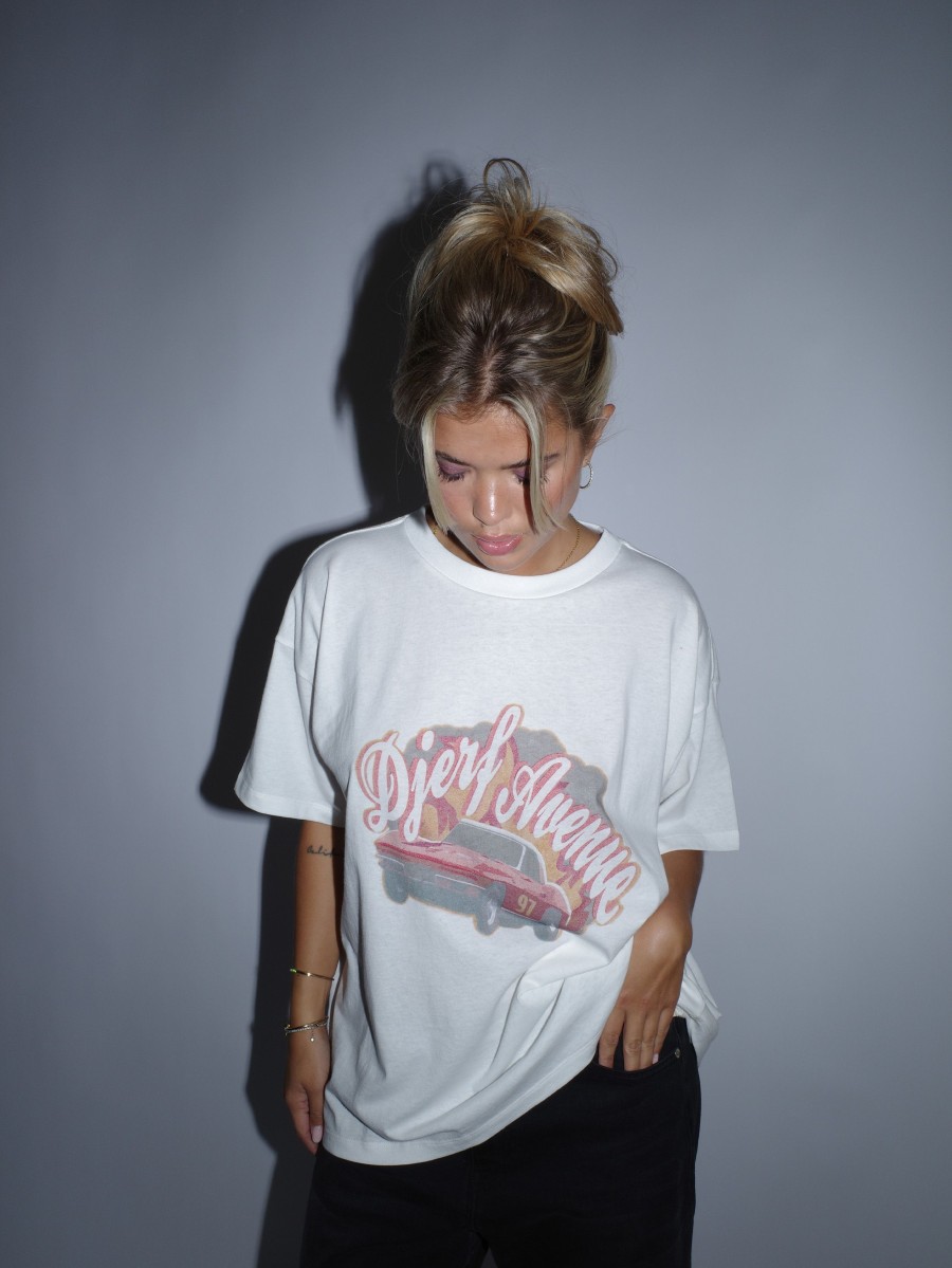 Women Djerf Avenue Tops | Djerf Avenue T-Shirt White