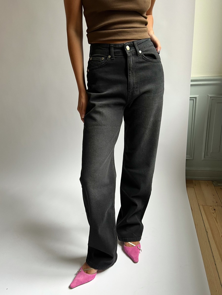 Women Djerf Avenue Jeans | Straight Jeans Black