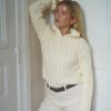 Women Djerf Avenue Sweaters | Ready Set Go Cardigan Cream