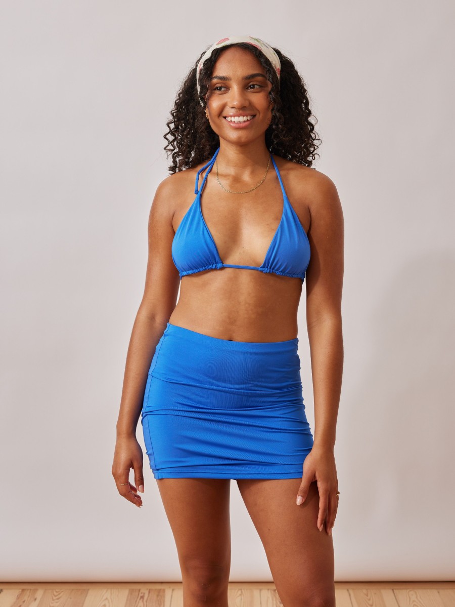 Women Djerf Avenue Bikini Bottoms | Swim Skirt Lagoon