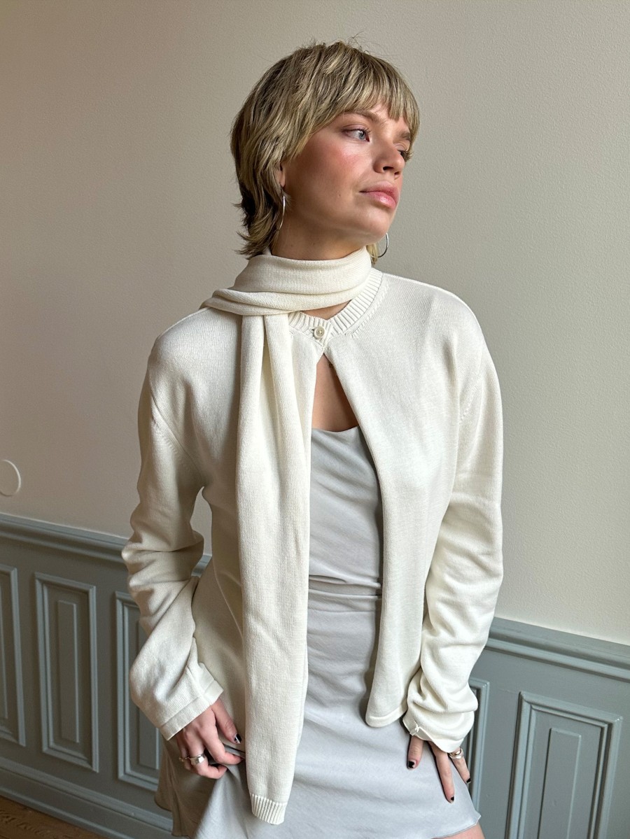 Women Djerf Avenue Scarves | Scarf Cream